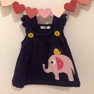 0-3m deep purple corduroy jumper